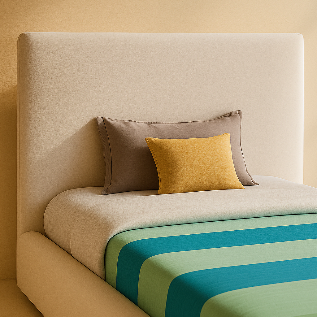 Devin Linen Fabric Bed