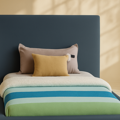 Devin Linen Fabric Bed