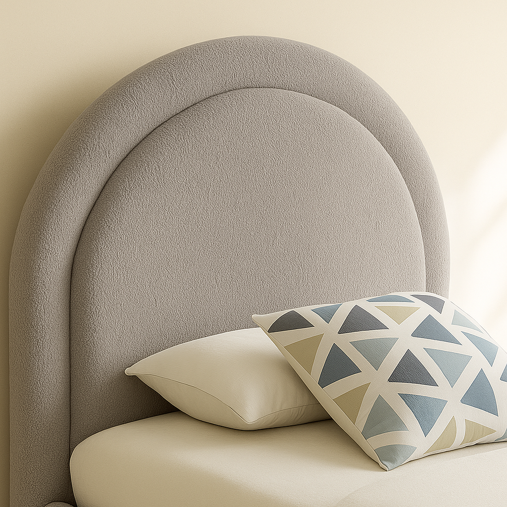 Milo Boucle Fabric Bed