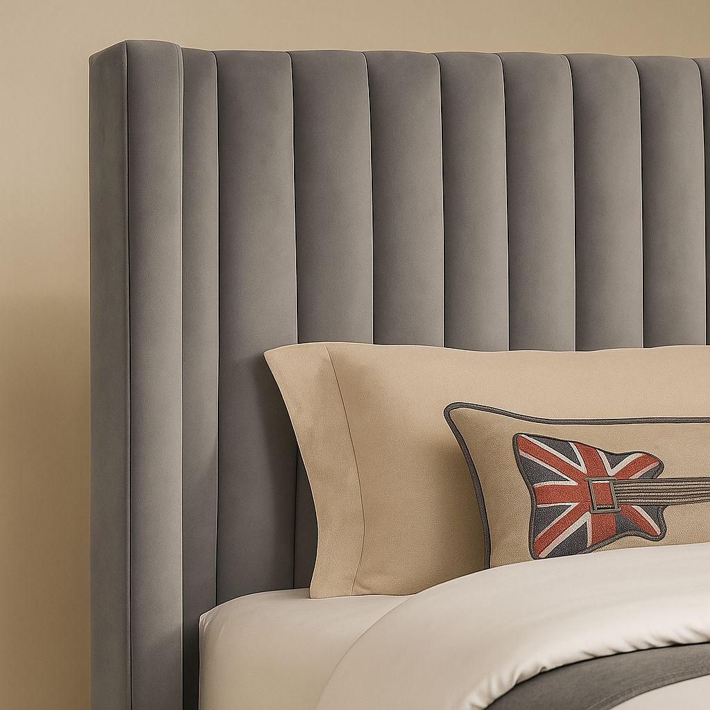 Logan Linen Fabric Bed