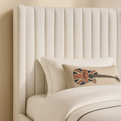 Logan Linen Fabric Bed