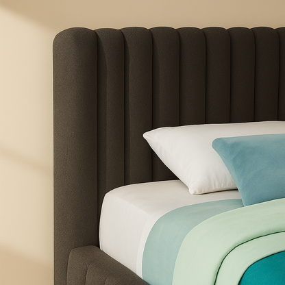 Nash Boucle Fabric Bed