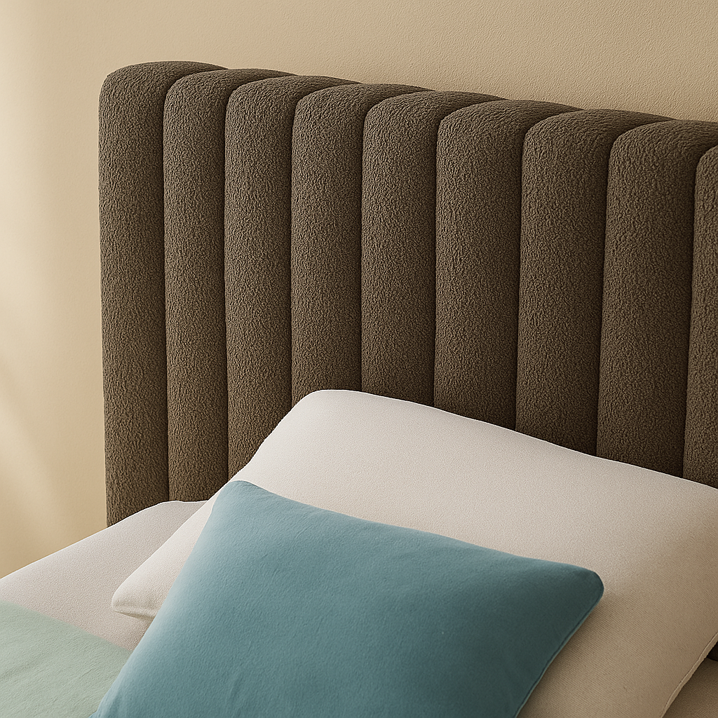 Nash Boucle Fabric Bed