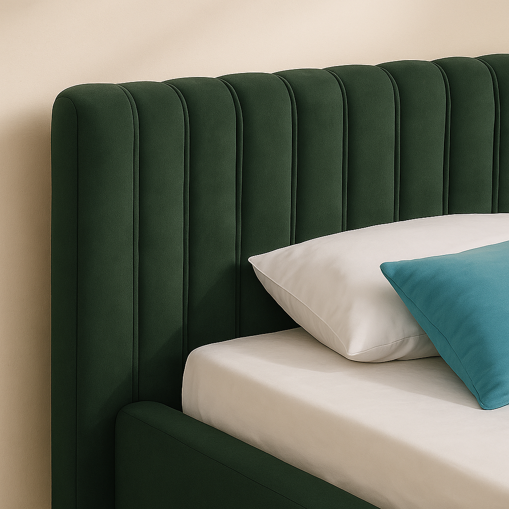 Nash Boucle Fabric Bed