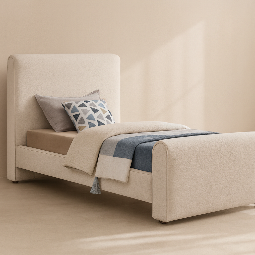 Stylus Boucle Fabric Bed