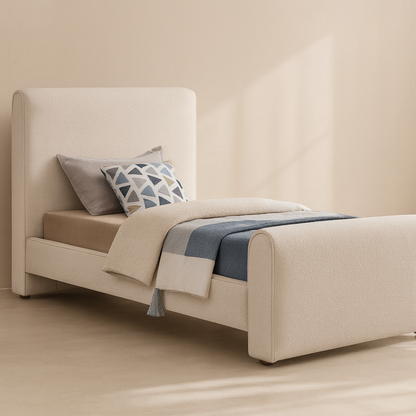 Stylus Boucle Fabric Bed