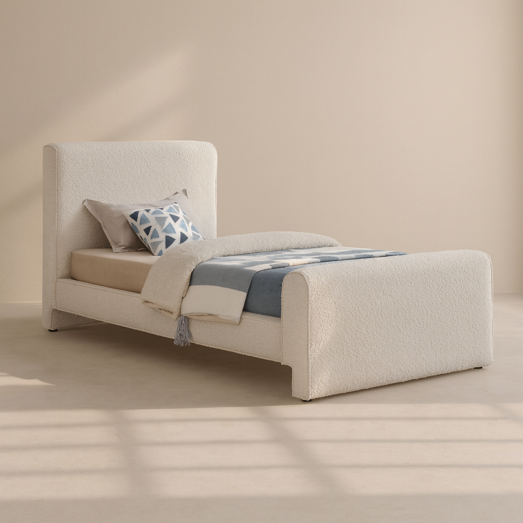 Stylus Boucle Fabric Bed