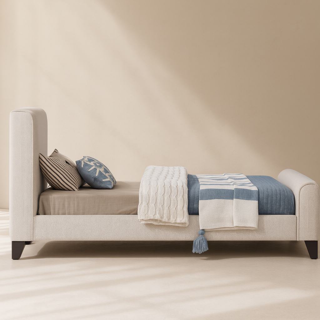 Stylus Boucle Fabric Bed