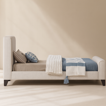 Stylus Boucle Fabric Bed
