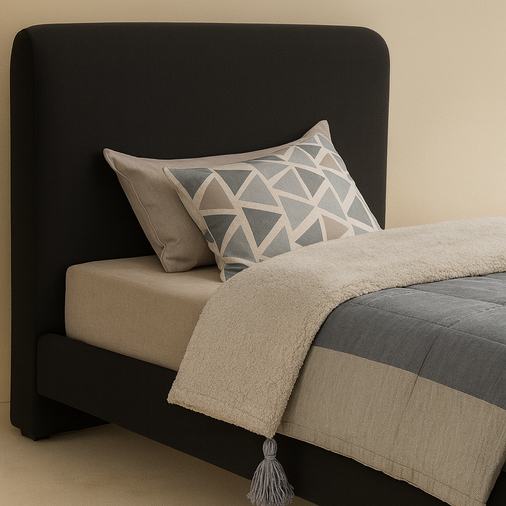 Stylus Boucle Fabric Bed