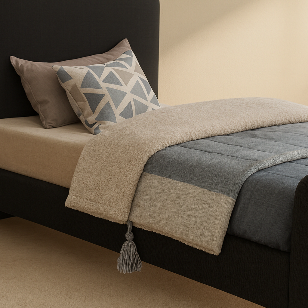 Stylus Boucle Fabric Bed