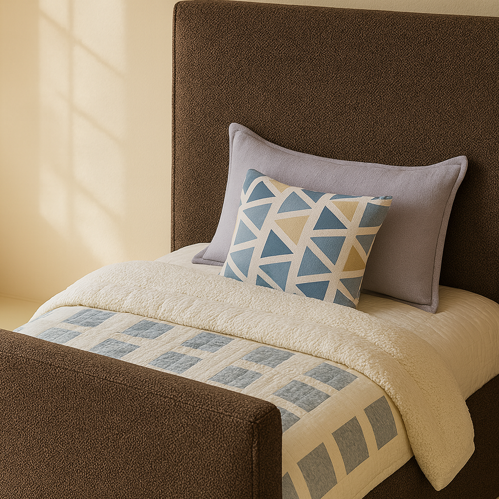 Stylus Boucle Fabric Bed