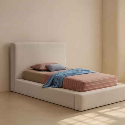 Terra Boucle Fabric Bed
