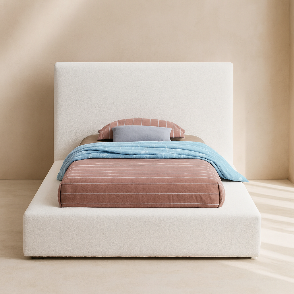 Terra Boucle Fabric Bed