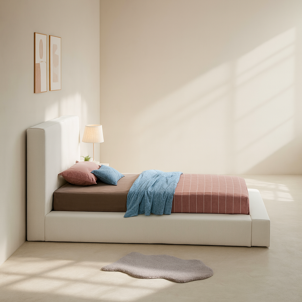 Terra Boucle Fabric Bed