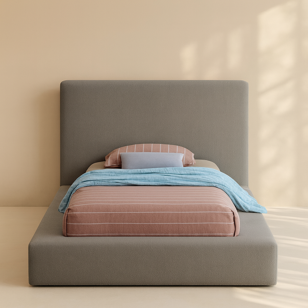 Terra Boucle Fabric Bed