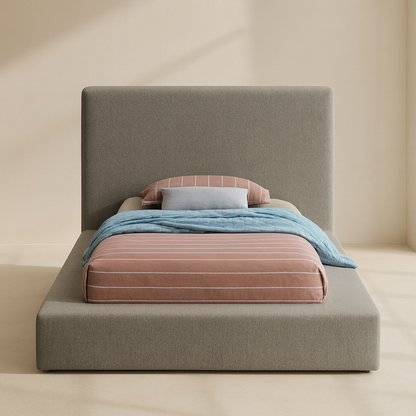 Terra Boucle Fabric Bed