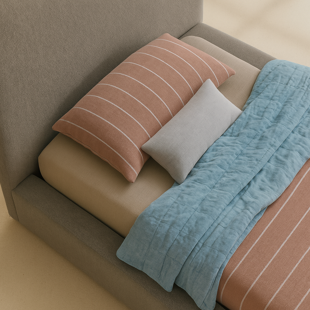 Terra Boucle Fabric Bed