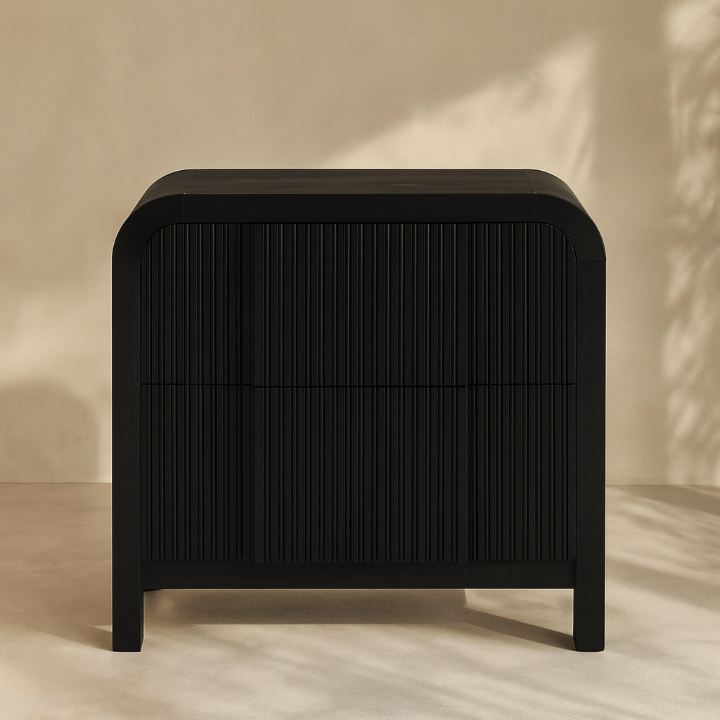 Fluted Nightstand