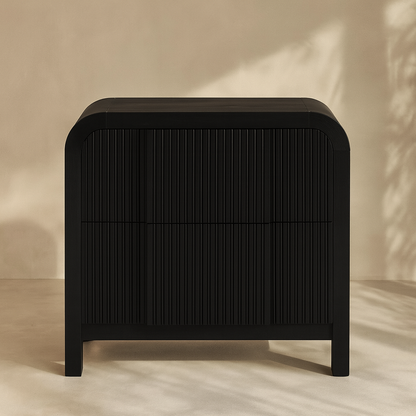 Fluted Nightstand