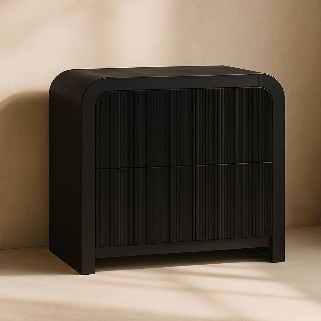 Fluted Nightstand