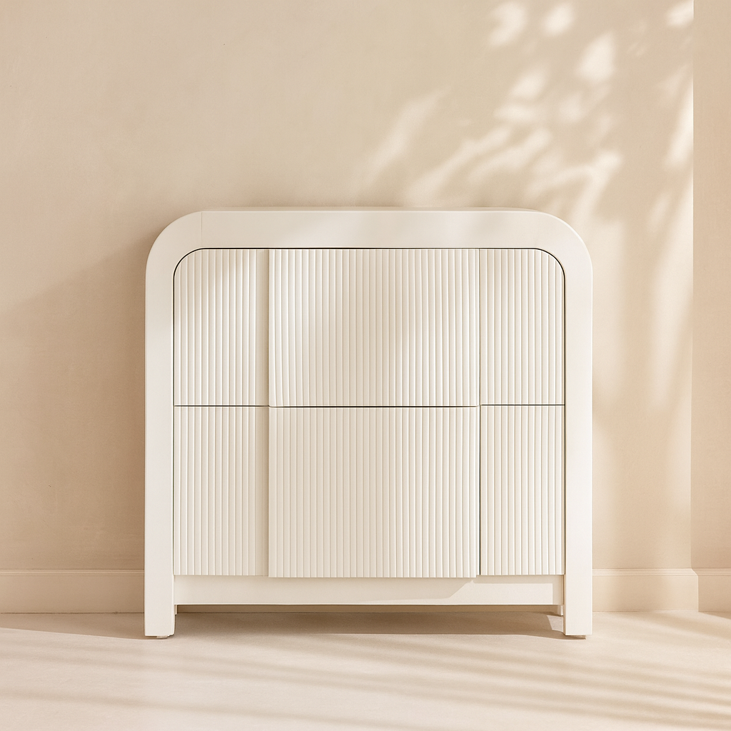 Fluted Nightstand