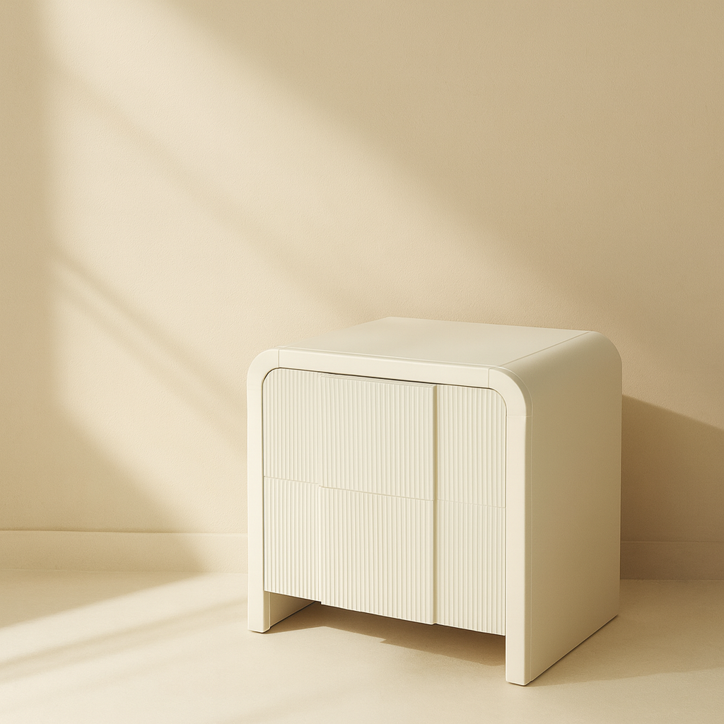 Fluted Nightstand