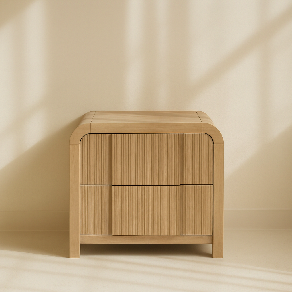 Fluted Nightstand