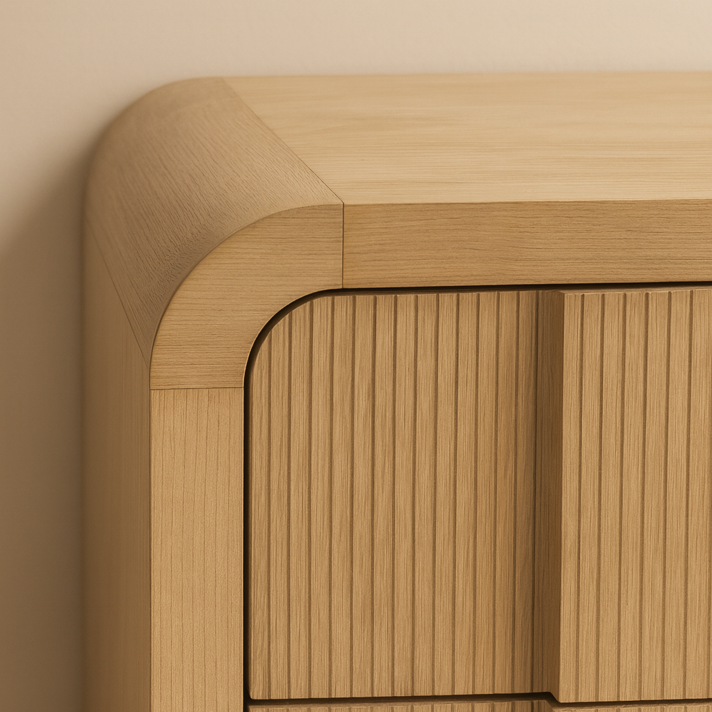 Fluted Nightstand