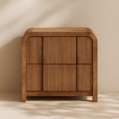 Fluted Nightstand