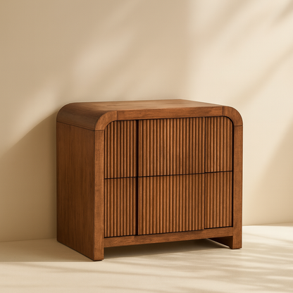 Fluted Nightstand