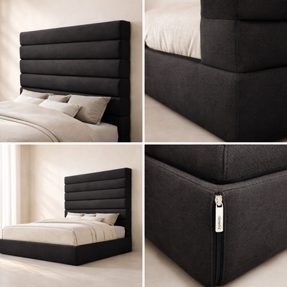 Adam Chenille Fabric 89" Bed