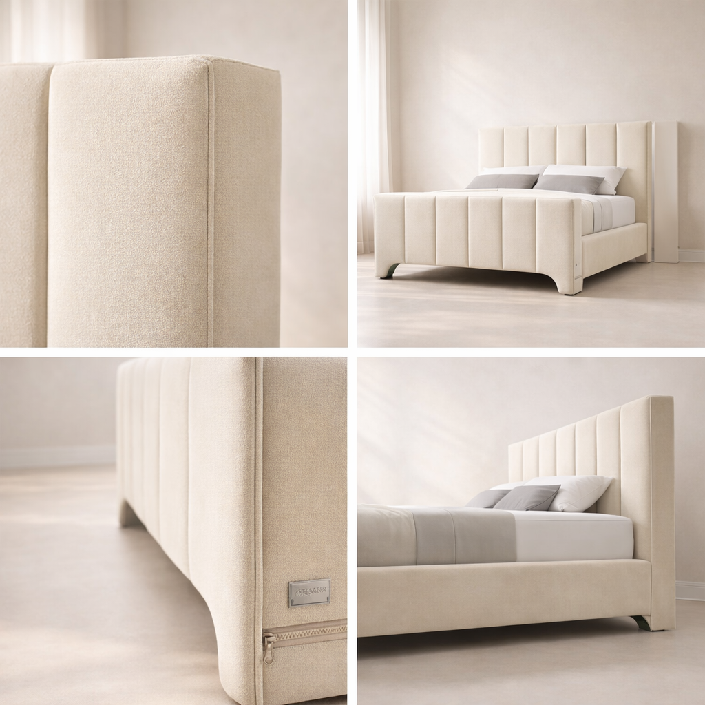 Camila Chenille Fabric Bed