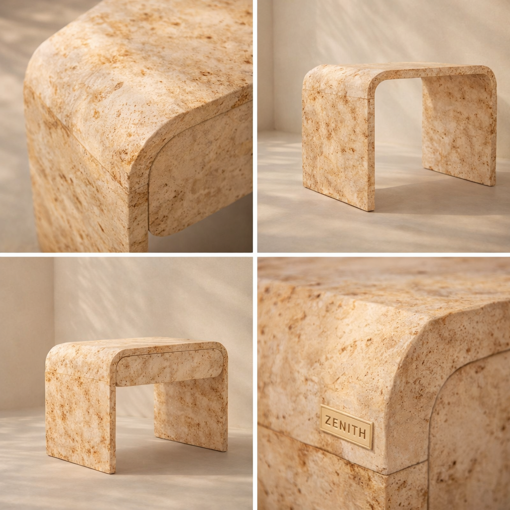 Cresthill Burl Wood Nightstand