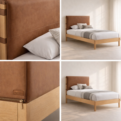 Asher Vegan Leather Bed