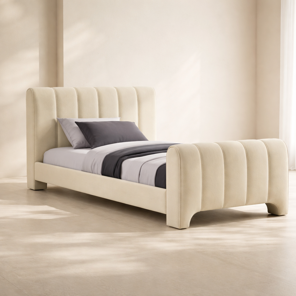 Camila Chenille Fabric Bed