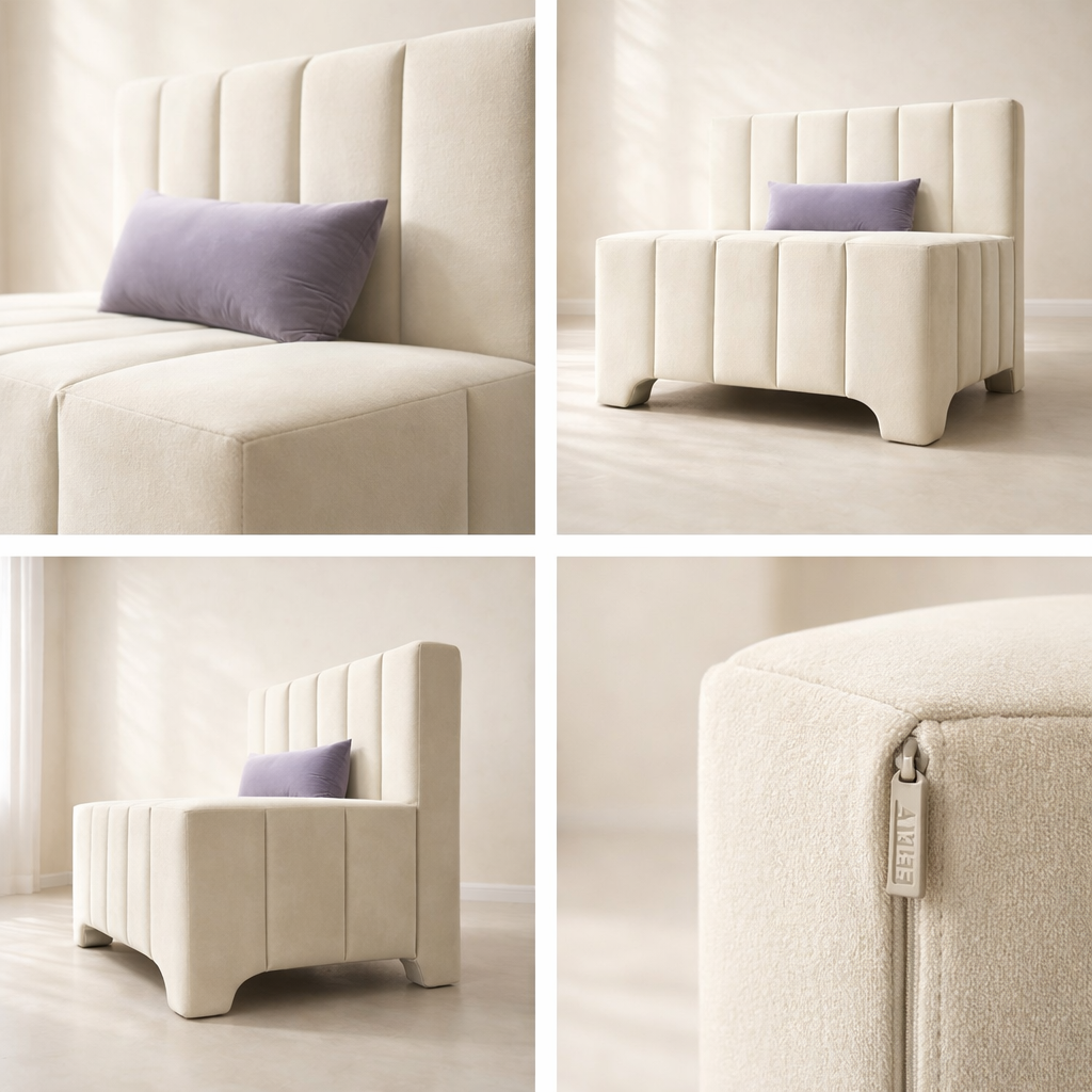 Camila Chenille Fabric Bed