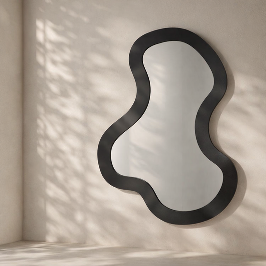 Oblique Iron Frame Mirror