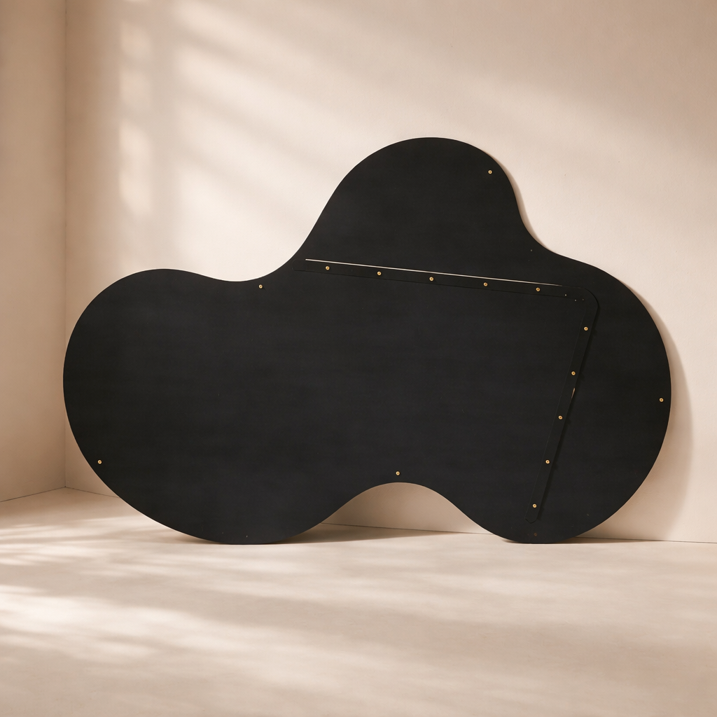 Oblique Iron Frame Mirror