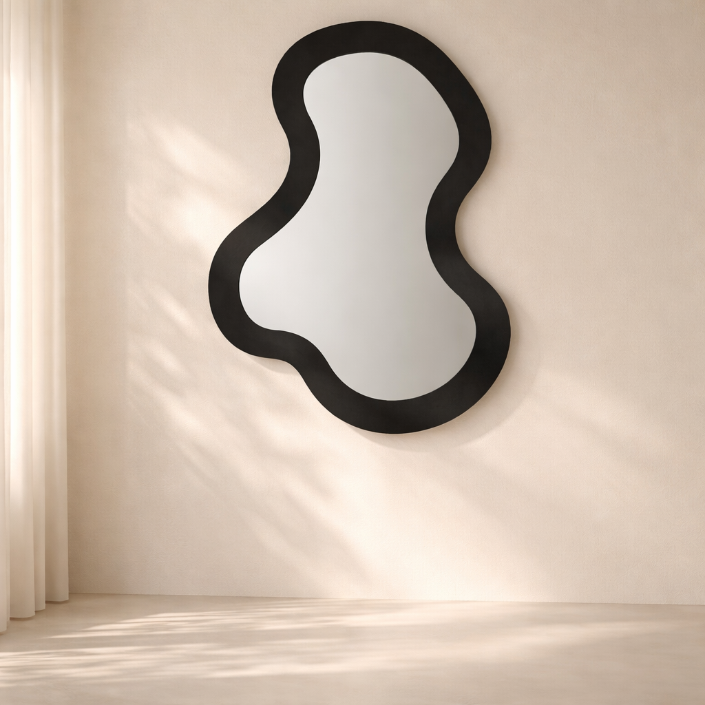 Oblique Iron Frame Mirror