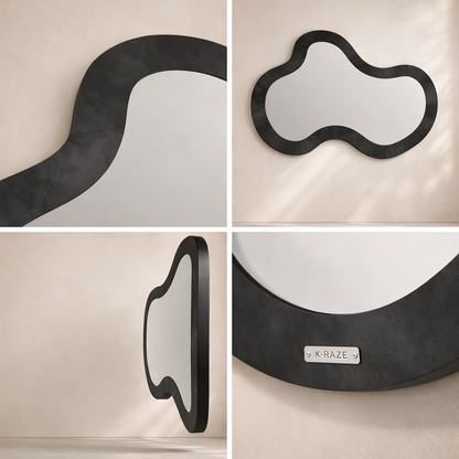 Oblique Iron Frame Mirror