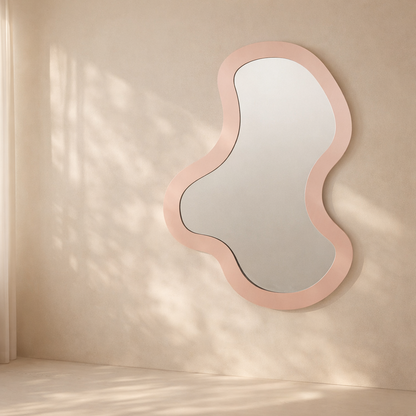 Oblique Iron Frame Mirror