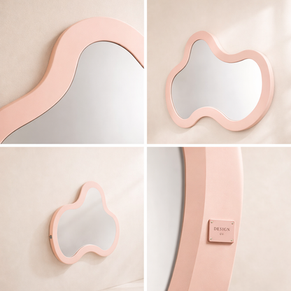 Oblique Iron Frame Mirror