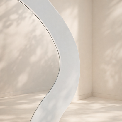 Oblique Iron Frame Mirror