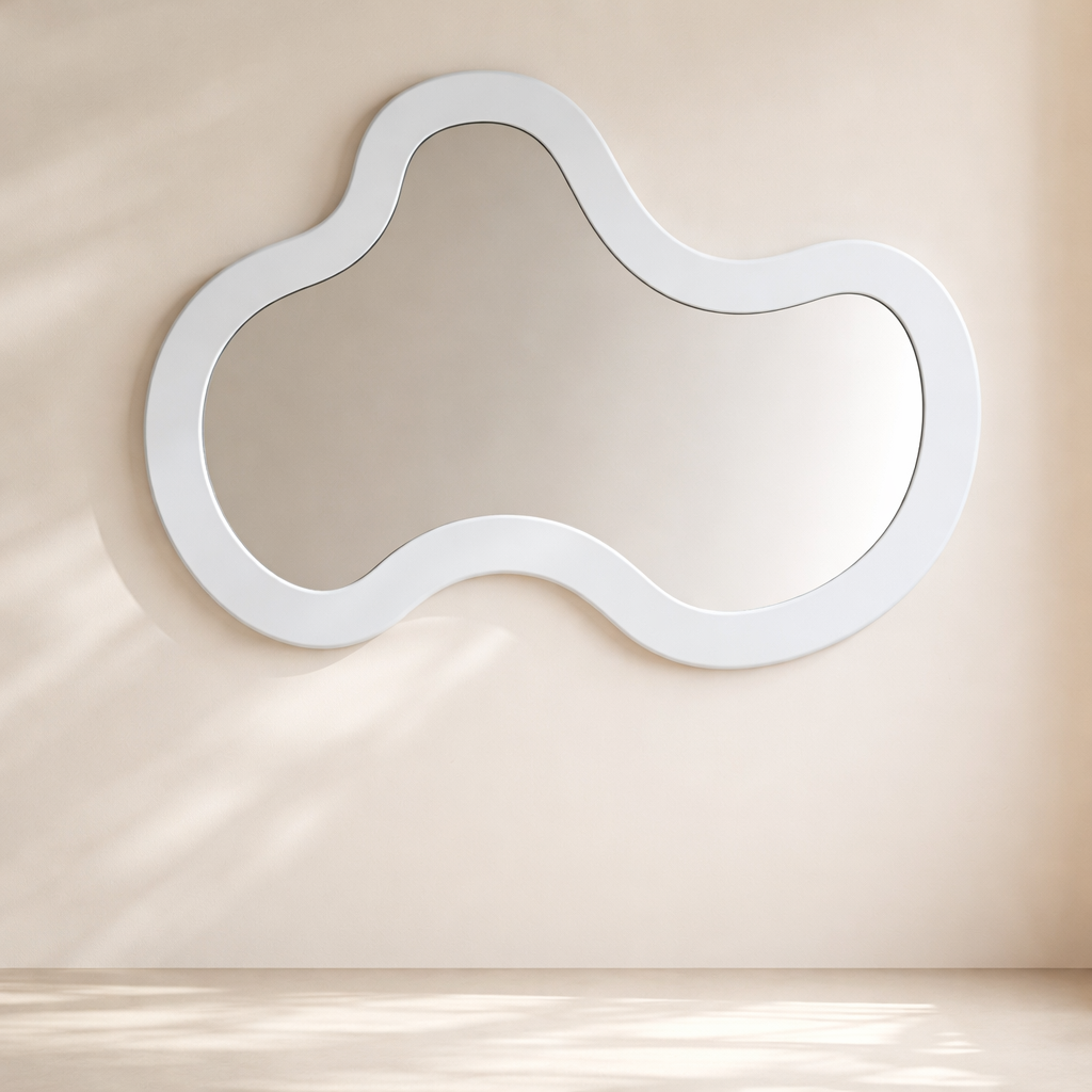 Oblique Iron Frame Mirror