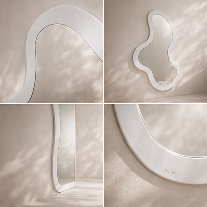 Oblique Iron Frame Mirror