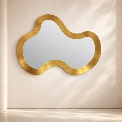 Oblique Iron Frame Mirror