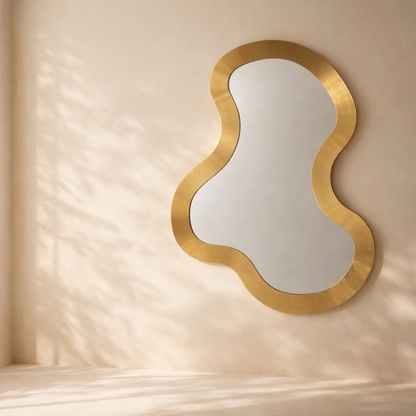 Oblique Iron Frame Mirror