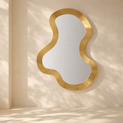 Oblique Iron Frame Mirror