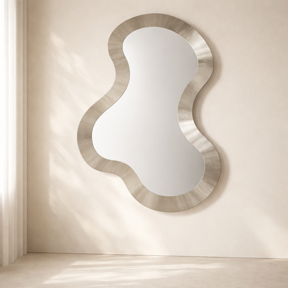 Oblique Iron Frame Mirror